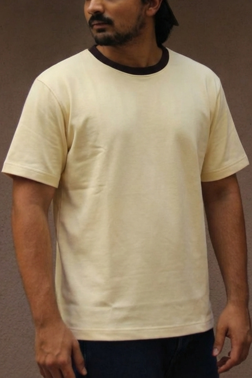 Sun and Surf Tee - Brown Rib