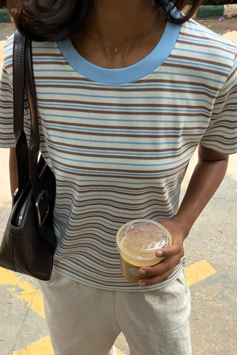 Cream Soda Stripe Tee