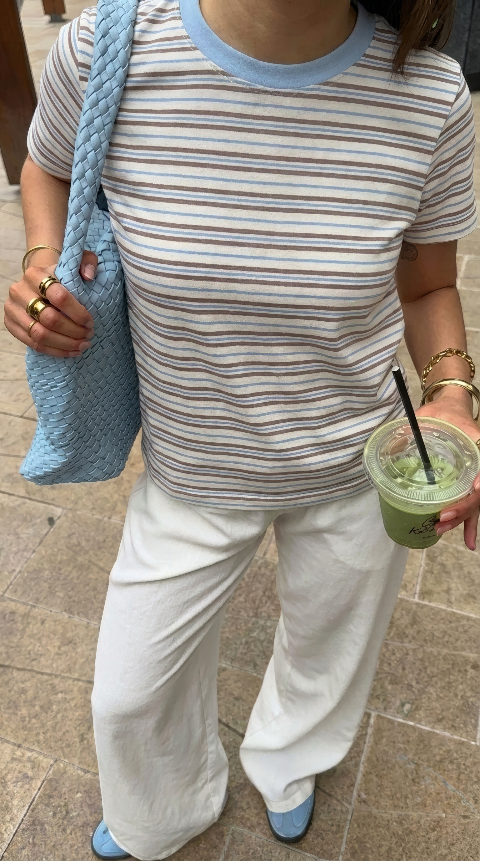 Cream Soda Stripe Tee