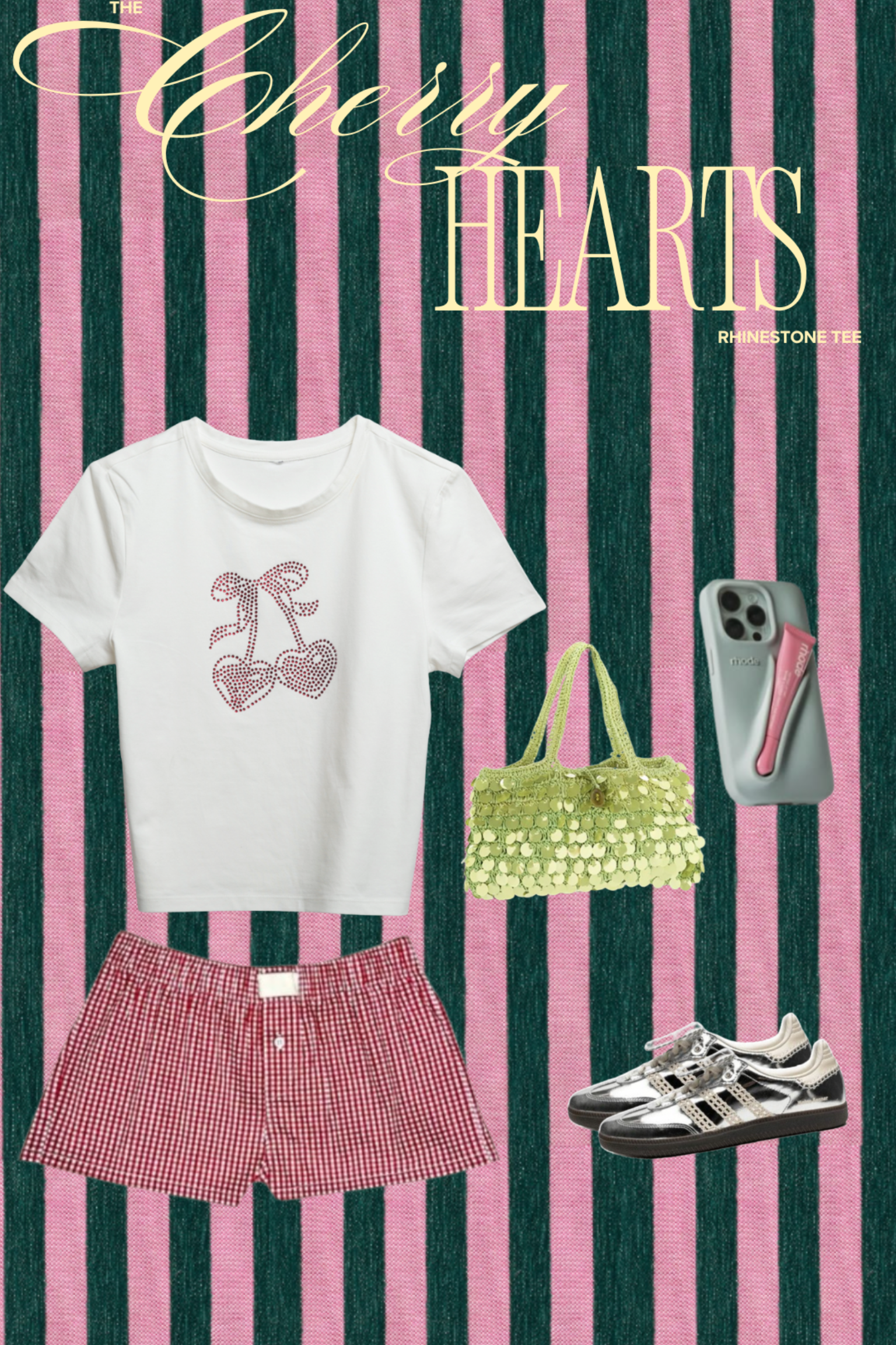 Cherry Hearts Baby Tee